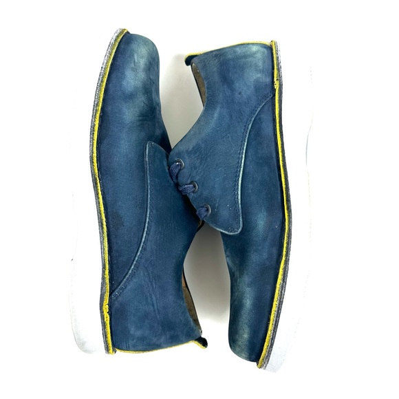 Samuel Hubbard Hubbard Free Vibram Blue Suede Walking Shoes M1100-016 Men’s Sz 9 - Picture 3 of 9